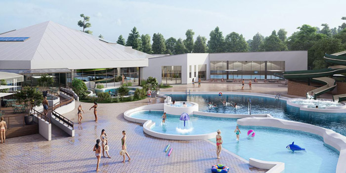 Aquaclub de Belle Dune, piscine et toboggans